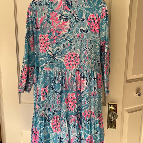Lilly Pulitzer Geanna Cotton Swing Dress sz L - Picture 7 of 8